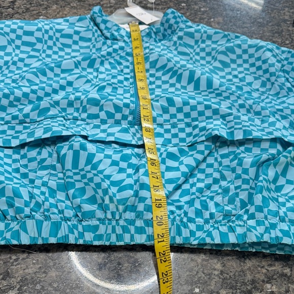 rue21 Turquoise Checkerboard Half-Zip Pullover NWT XL - Picture 9 of 9